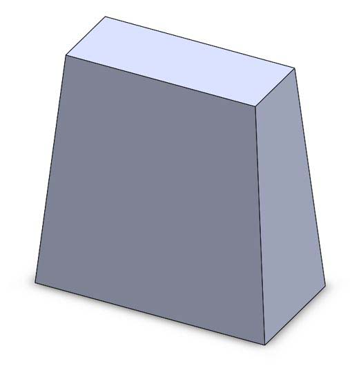 فیچر ایجاد شده توسط دستور Extruded Boss در سالیدورک